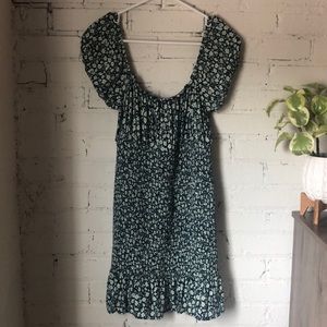 Wild Fable smocked puff sleeve mini dress